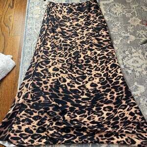 Leopard Print Long Skirt Elegant Cheetah Print Maxi Skirts Multicolor